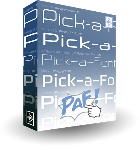 Pick-a-Font Logo